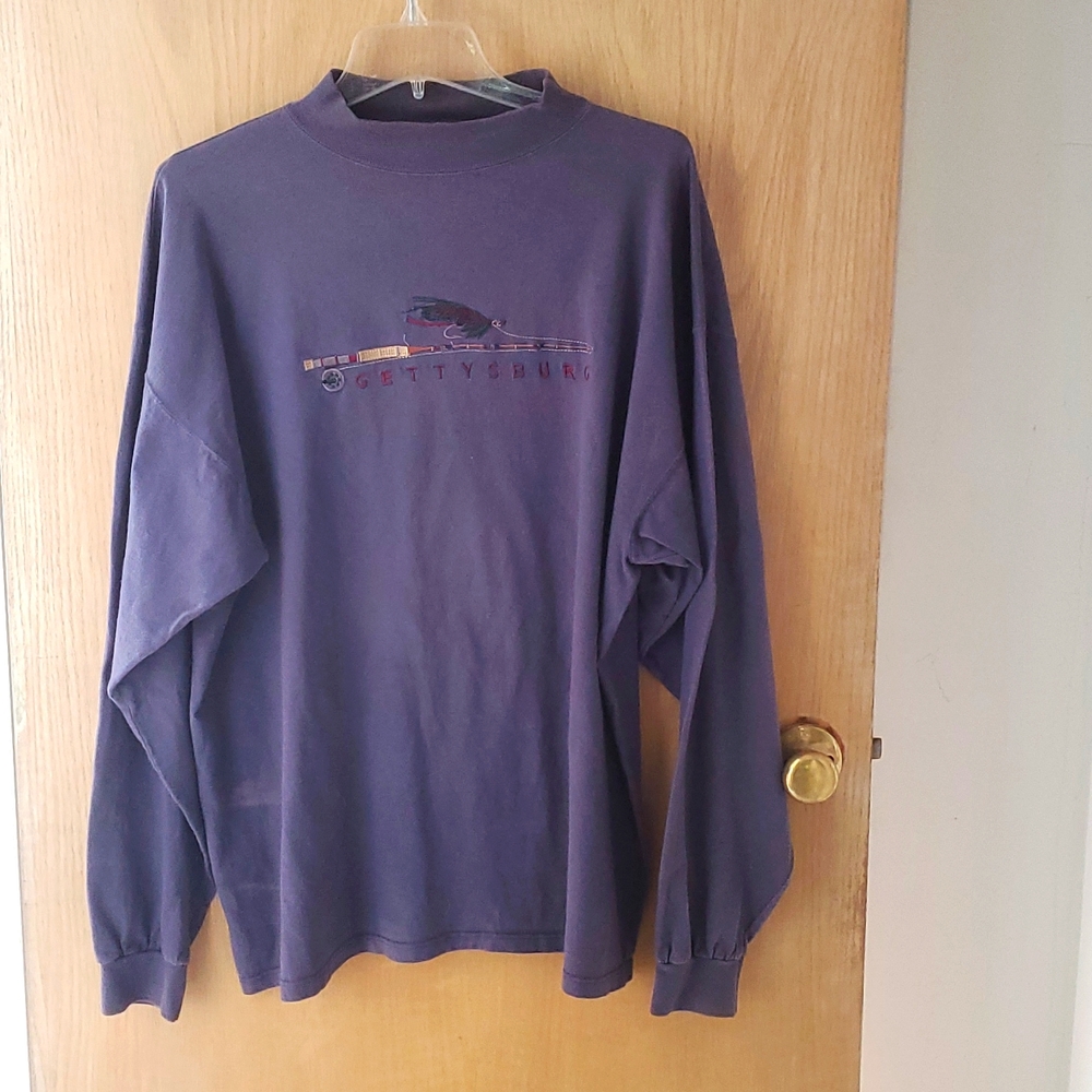 CAMP DAVID long sleeve Shirt with fly rod, Large